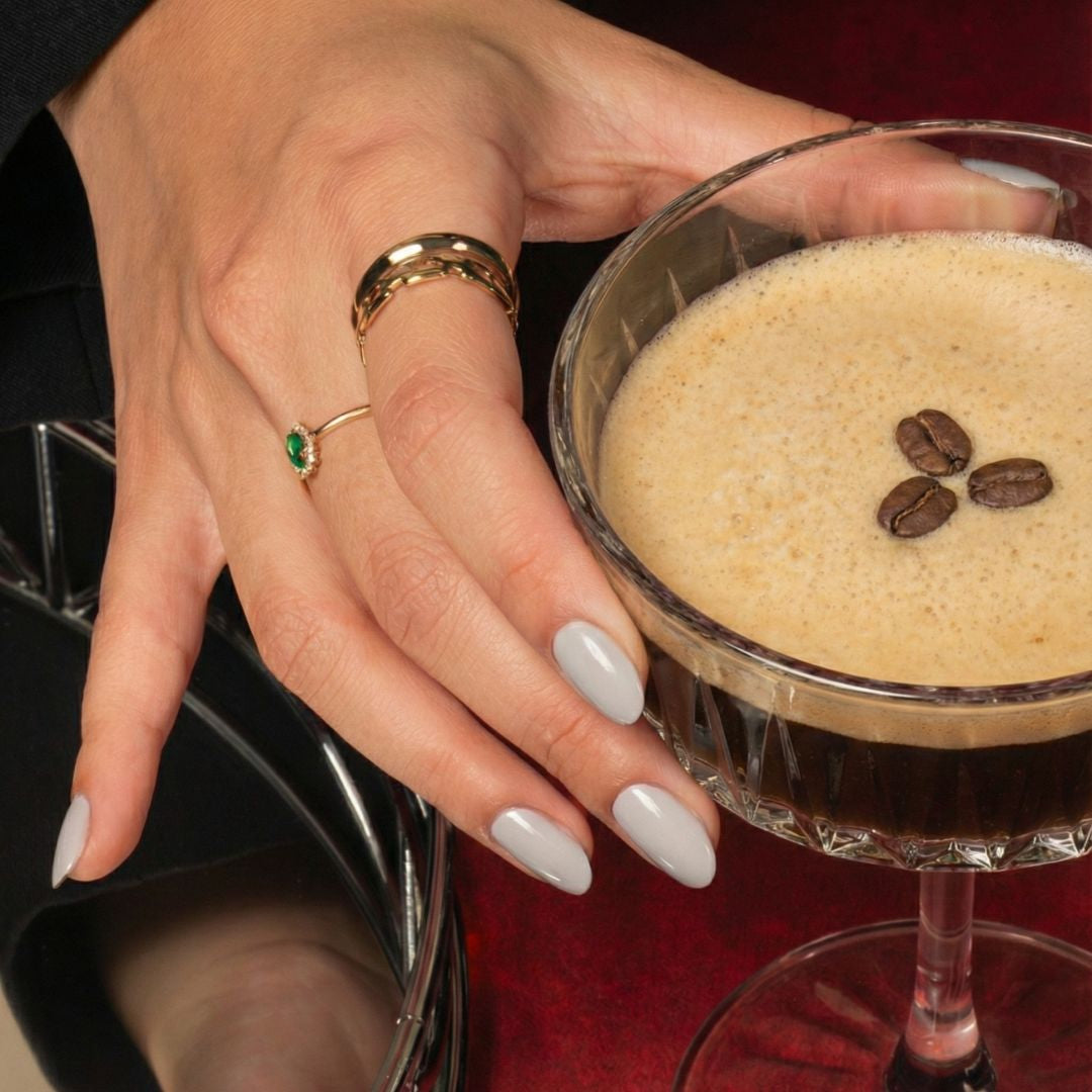 Almond Milk Semi-cured UV Gel Fingernail wraps