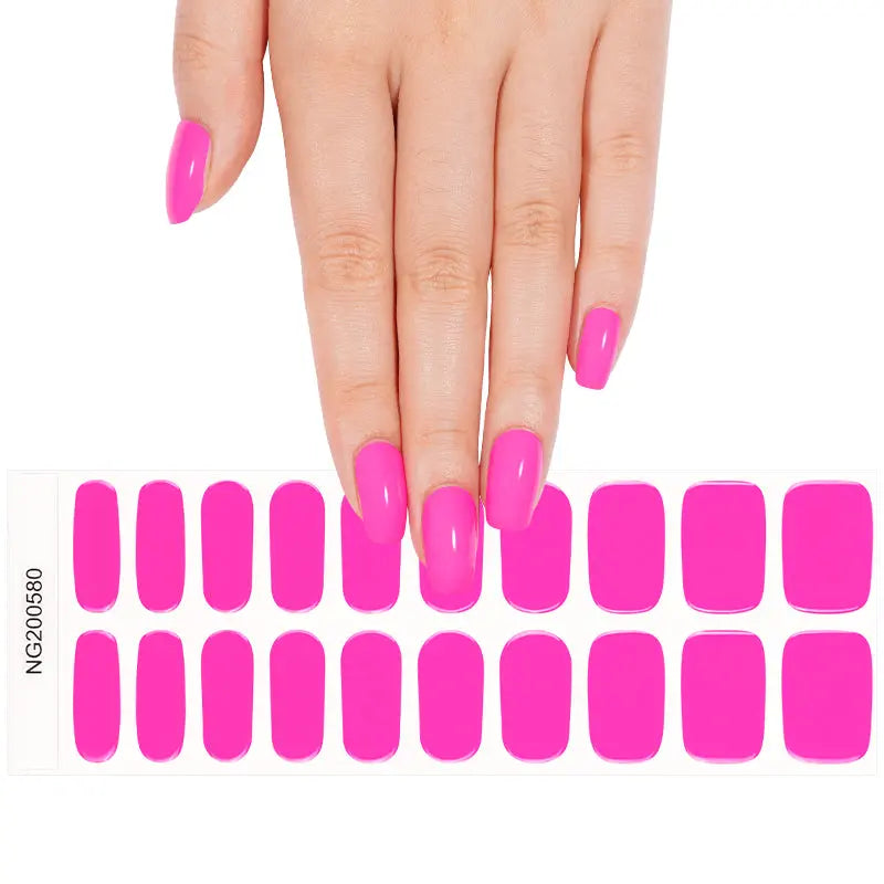 Camps Bay Cosmo Semi-cured UV Gel Fingernail wraps
