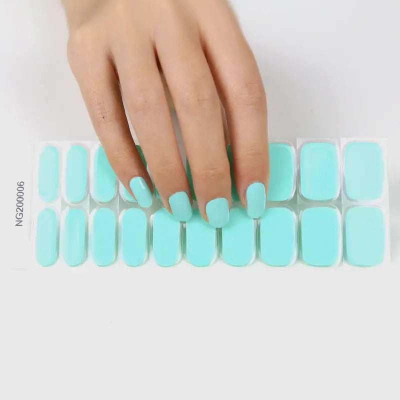 Clifton Matcha Semi-cured UV Gel Fingernail wraps