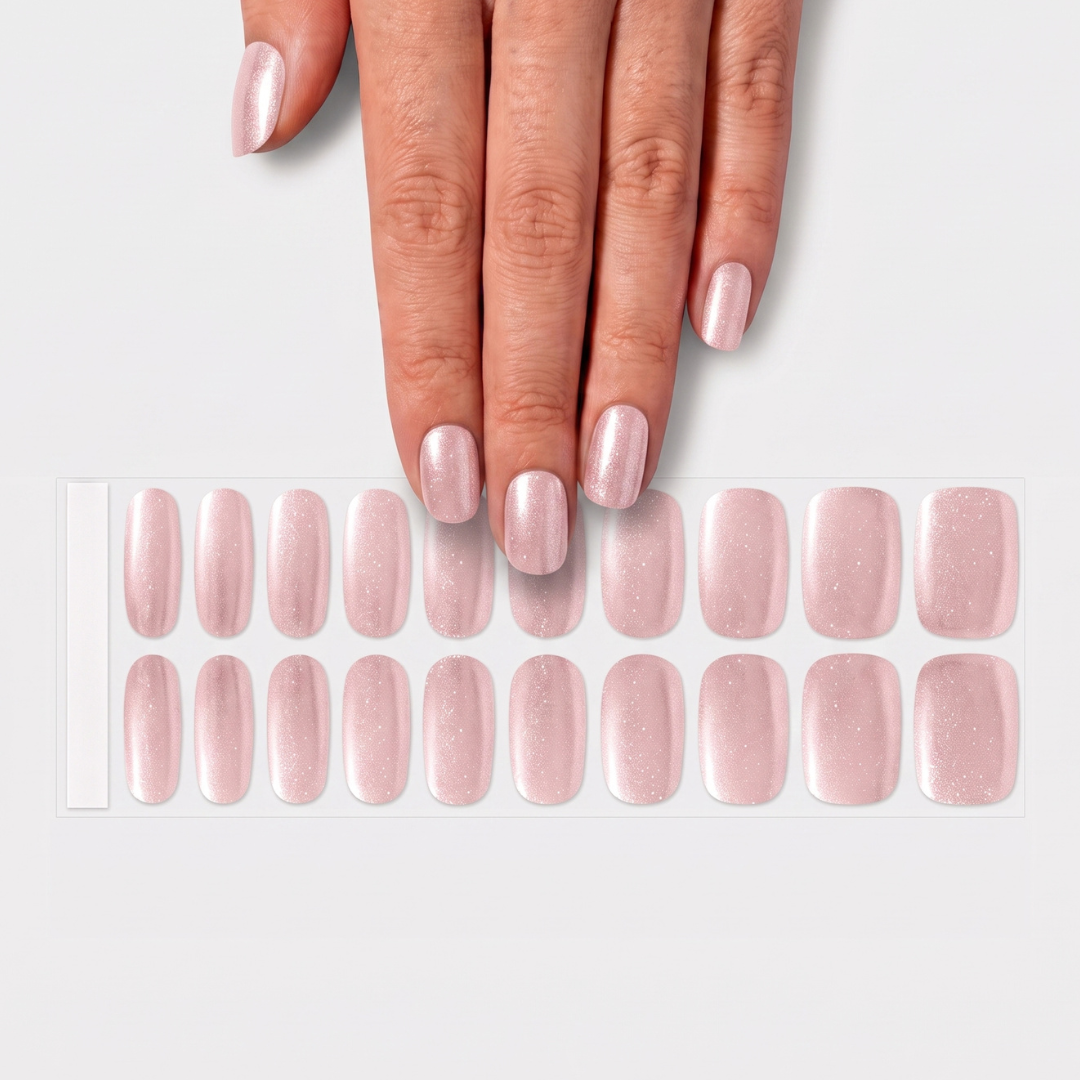 Marshmallow Glaze Semi-cured UV Gel Fingernail wraps