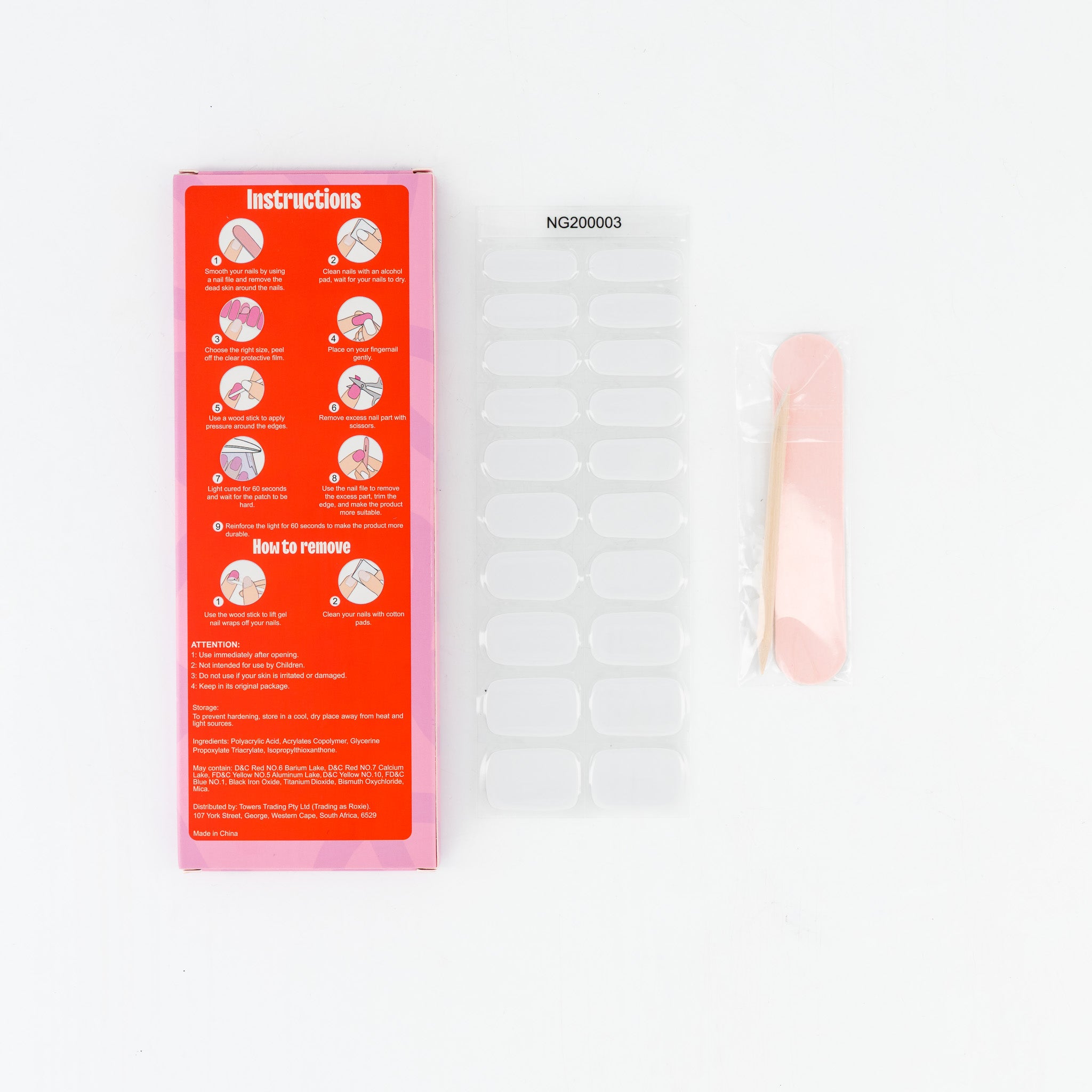 Whipped Meringue Semi-cured UV Gel Fingernail wraps