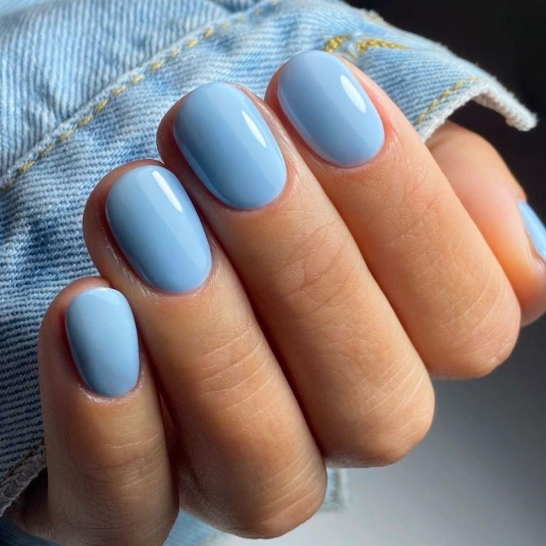 Blueberry Sorbet Semi-cured UV Gel Fingernail wraps
