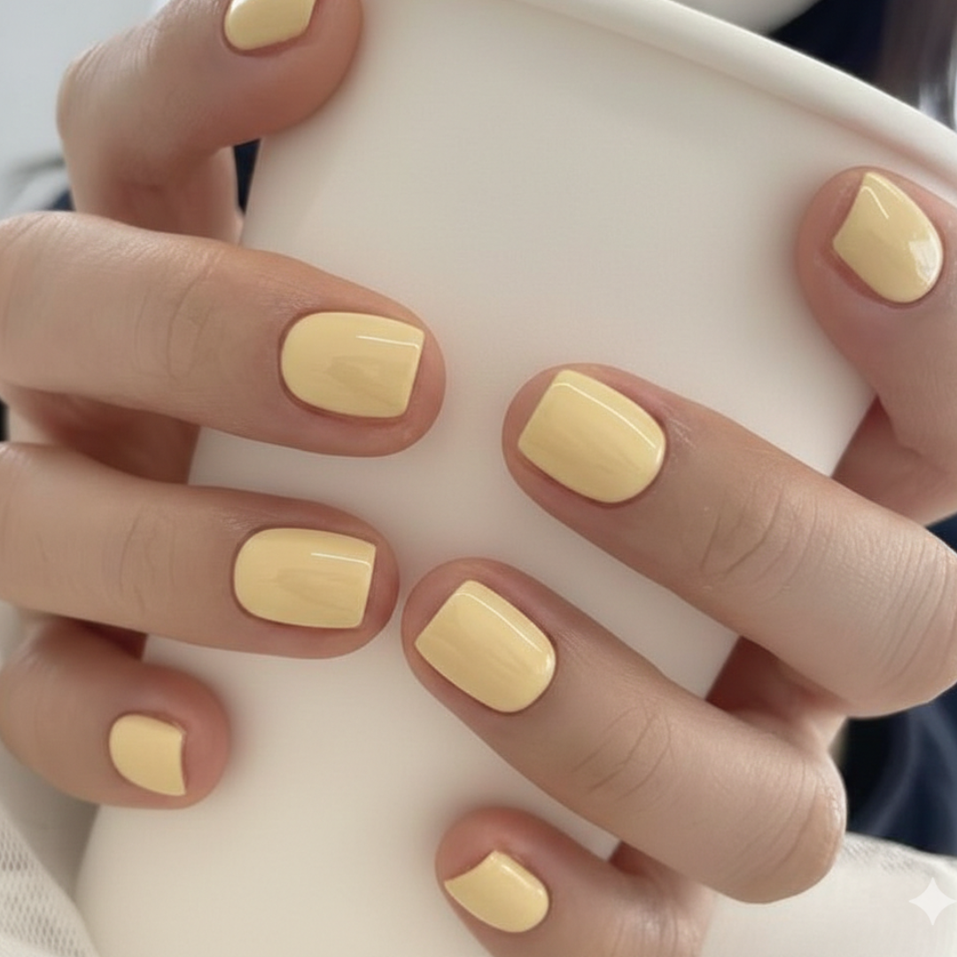 Salted Butter Semi-cured UV Gel Fingernail wraps