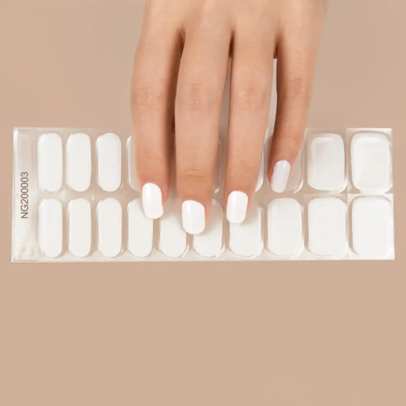 Whipped Meringue Semi-cured UV Gel Fingernail wraps