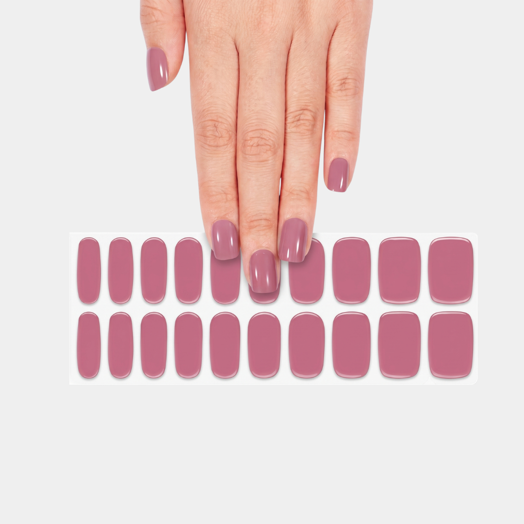 Berry Smoothie Semi-cured UV Gel Fingernail wraps