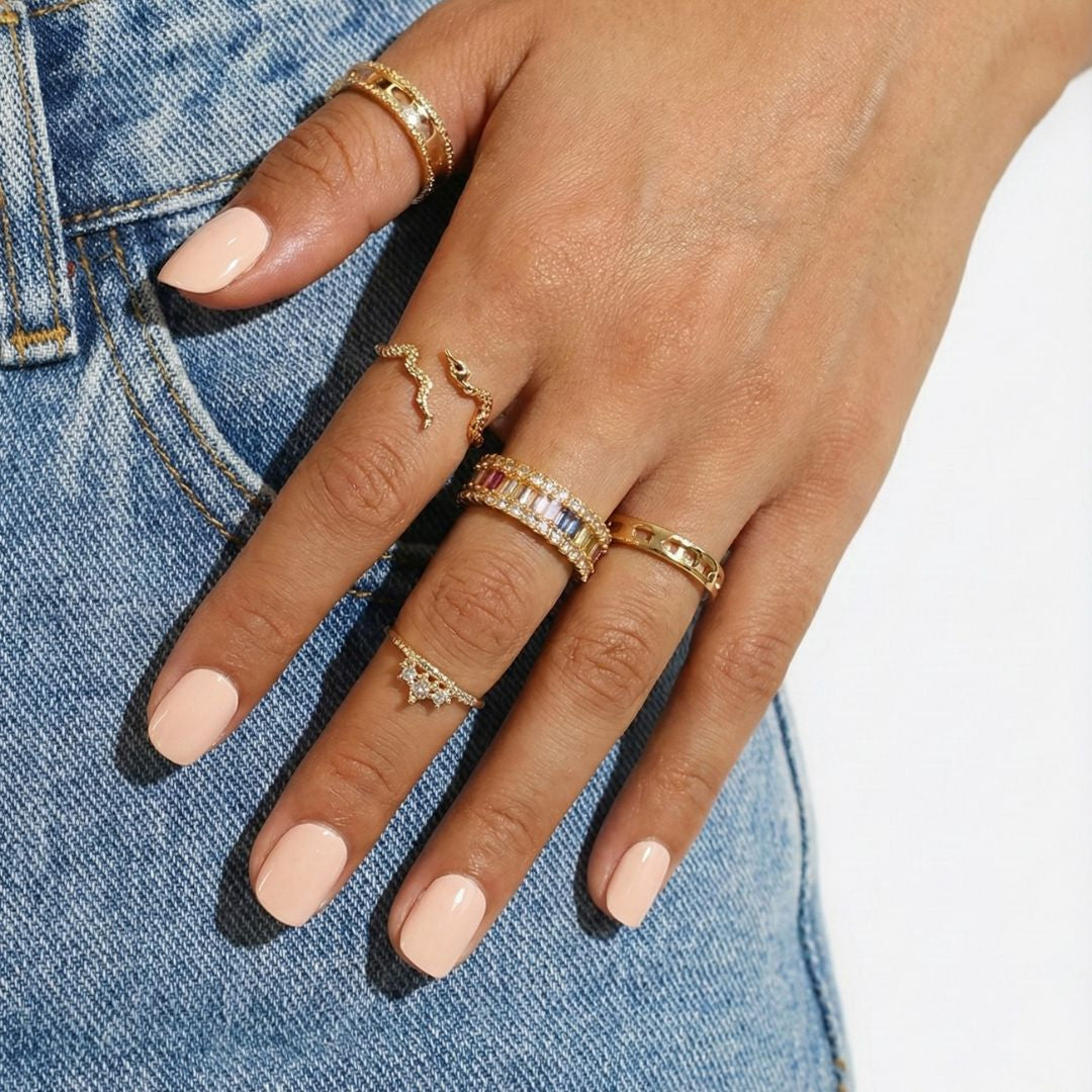 Biscotti Creme Semi-cured UV Gel Fingernail wraps