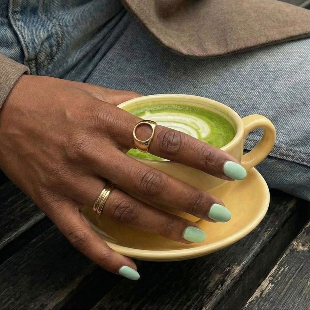 Clifton Matcha Semi-cured UV Gel Fingernail wraps
