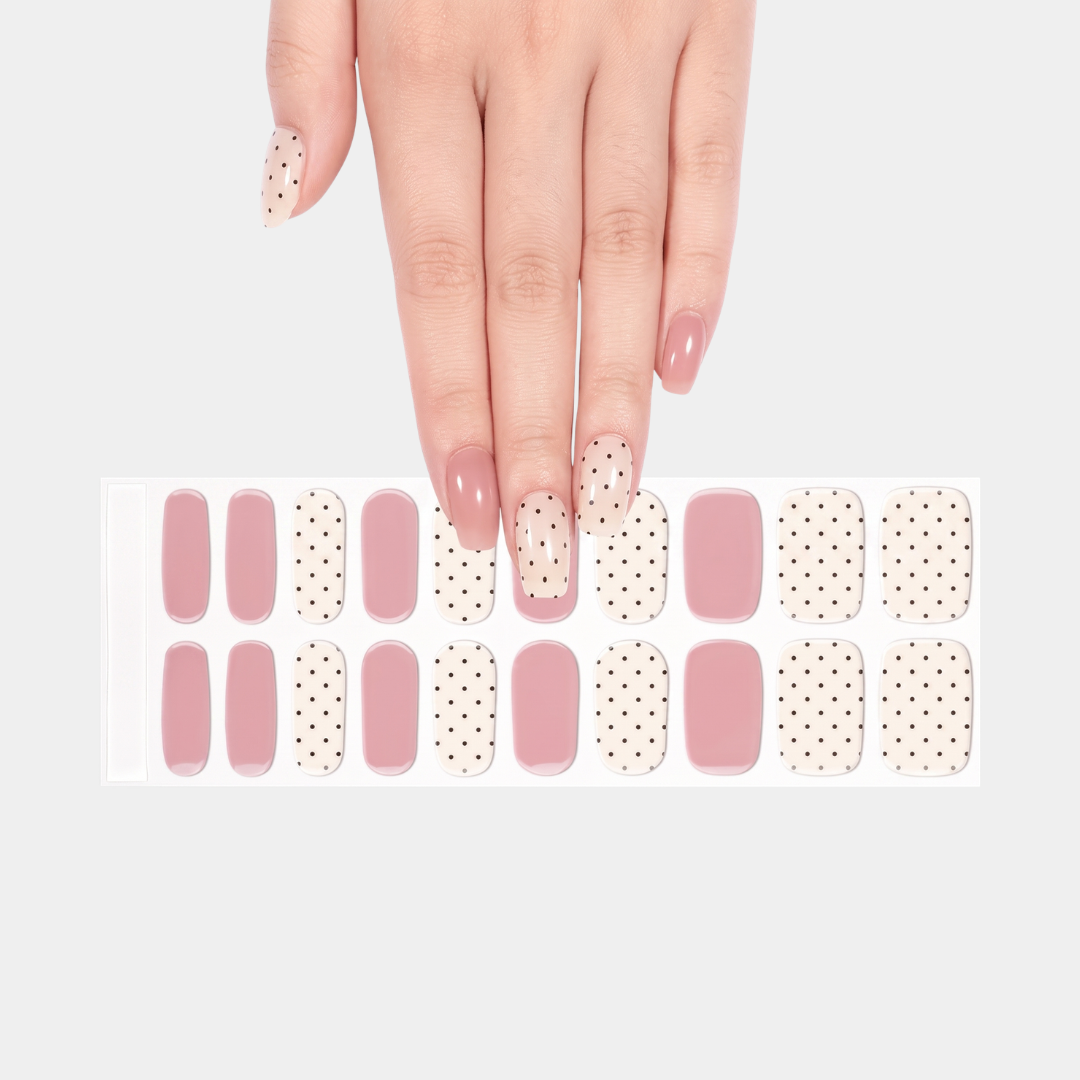 Minnie Moment Semi-cured UV Gel Fingernail wraps