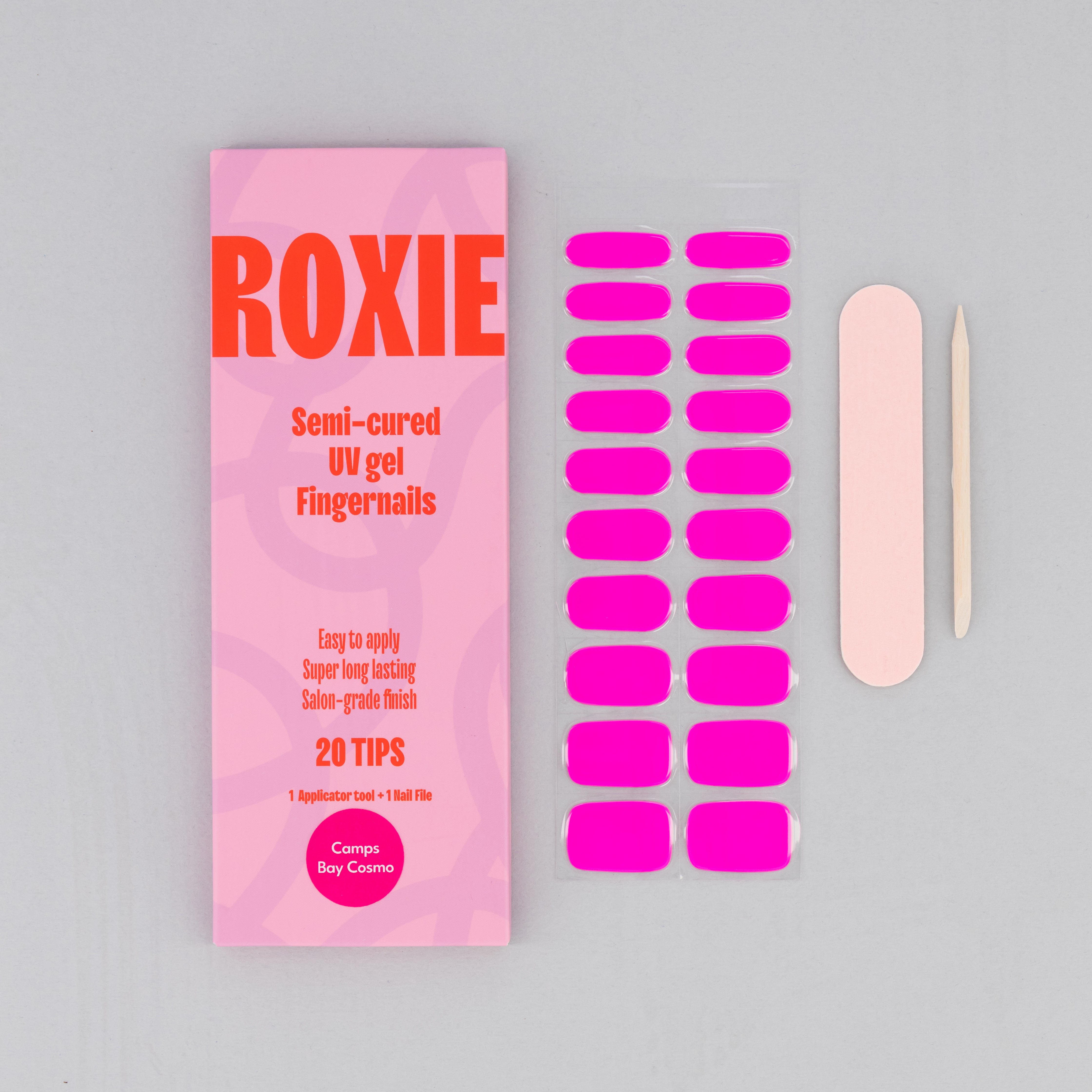 Camps Bay Cosmo Semi-cured UV Gel Fingernail wraps