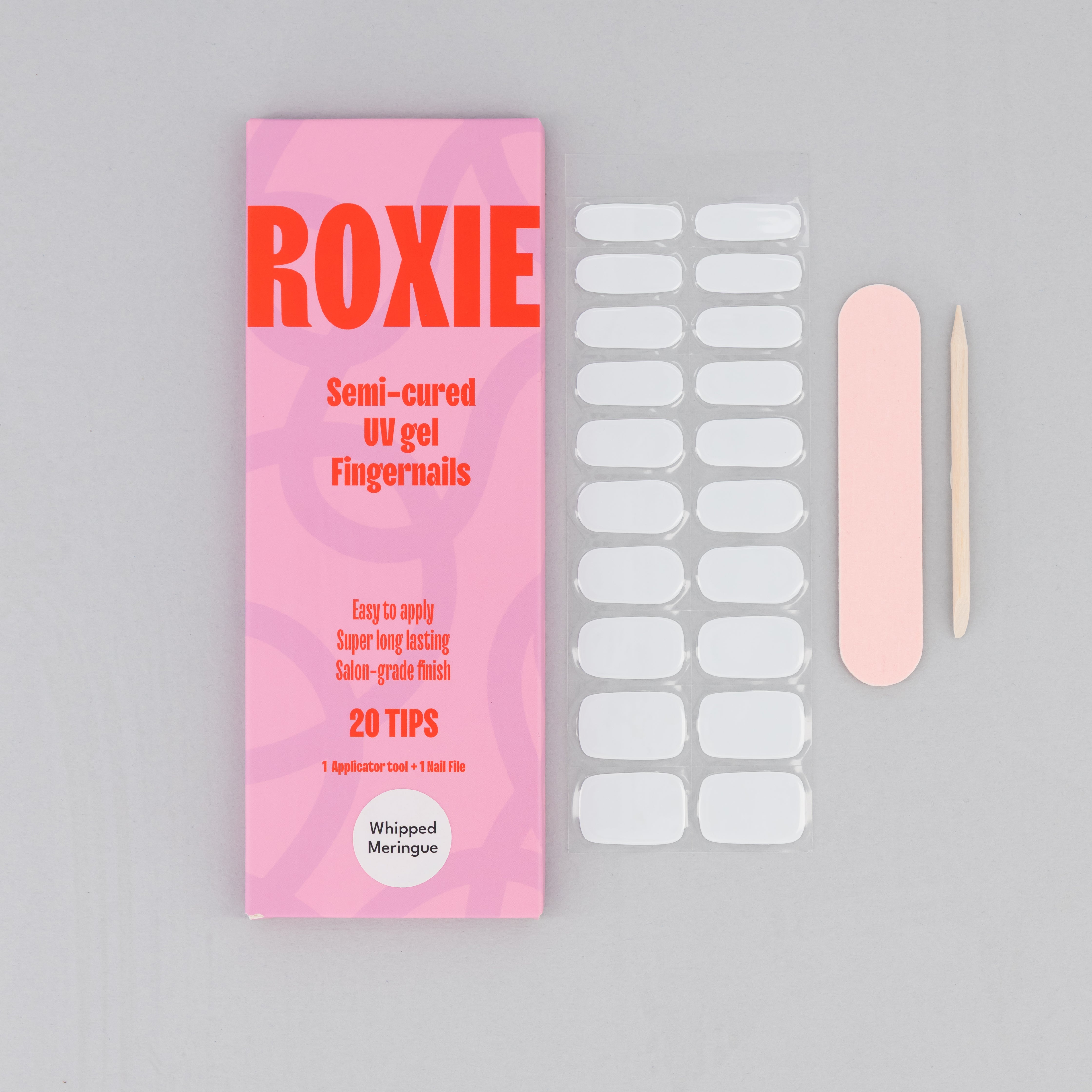Whipped Meringue Semi-cured UV Gel Fingernail wraps
