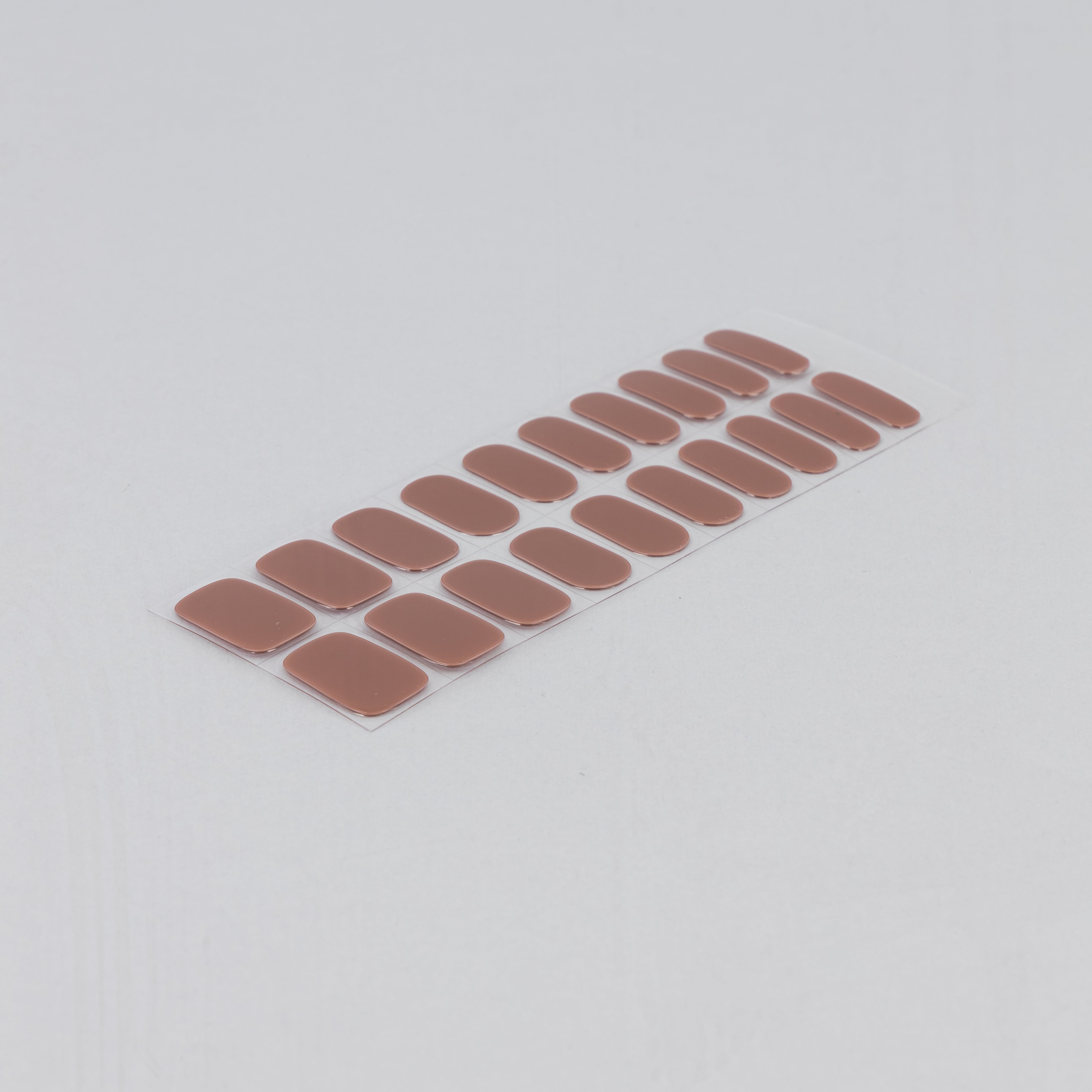Brownie Batter Semi-cured UV Gel Fingernail wraps