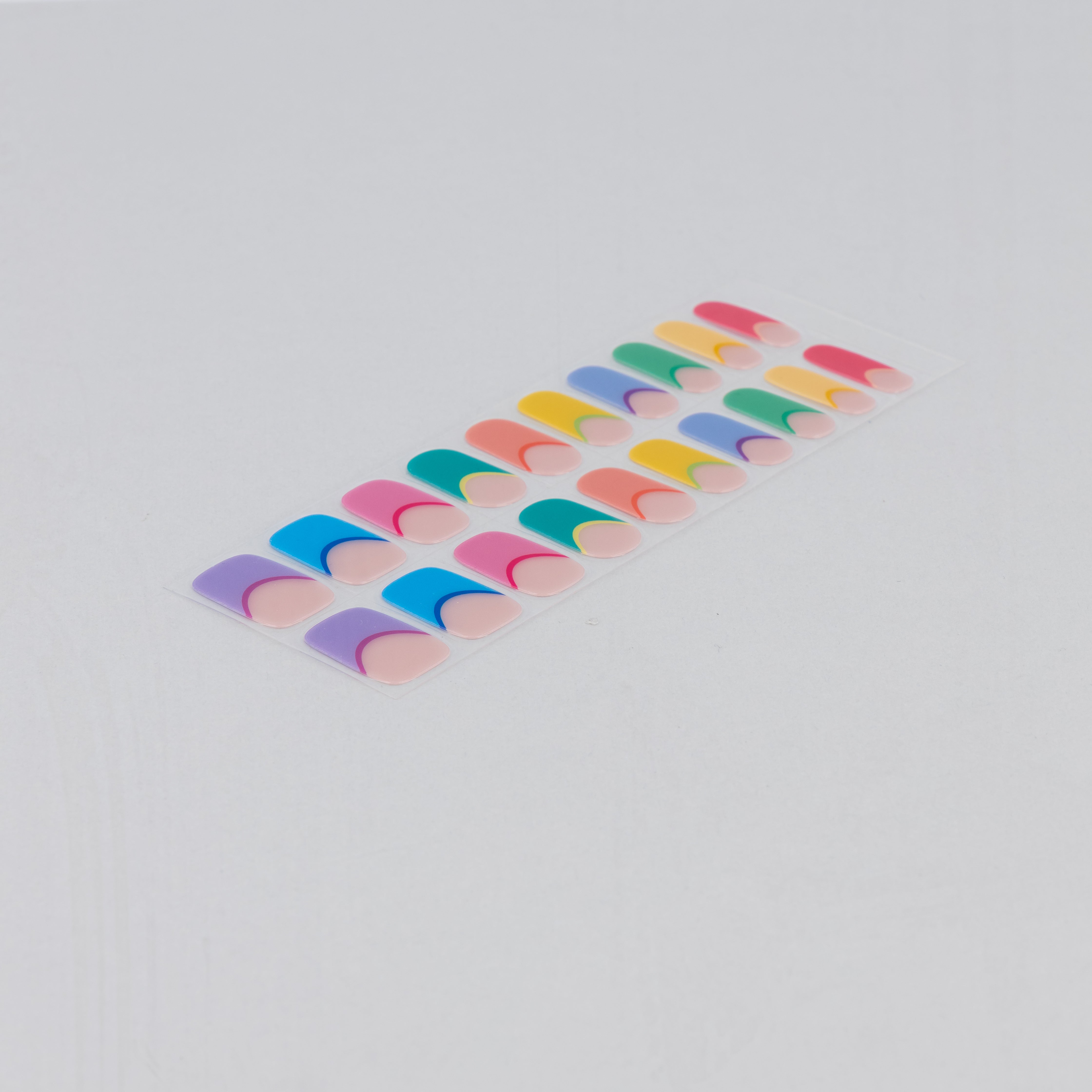 Pastel Pop Semi-cured UV Gel Fingernail wraps