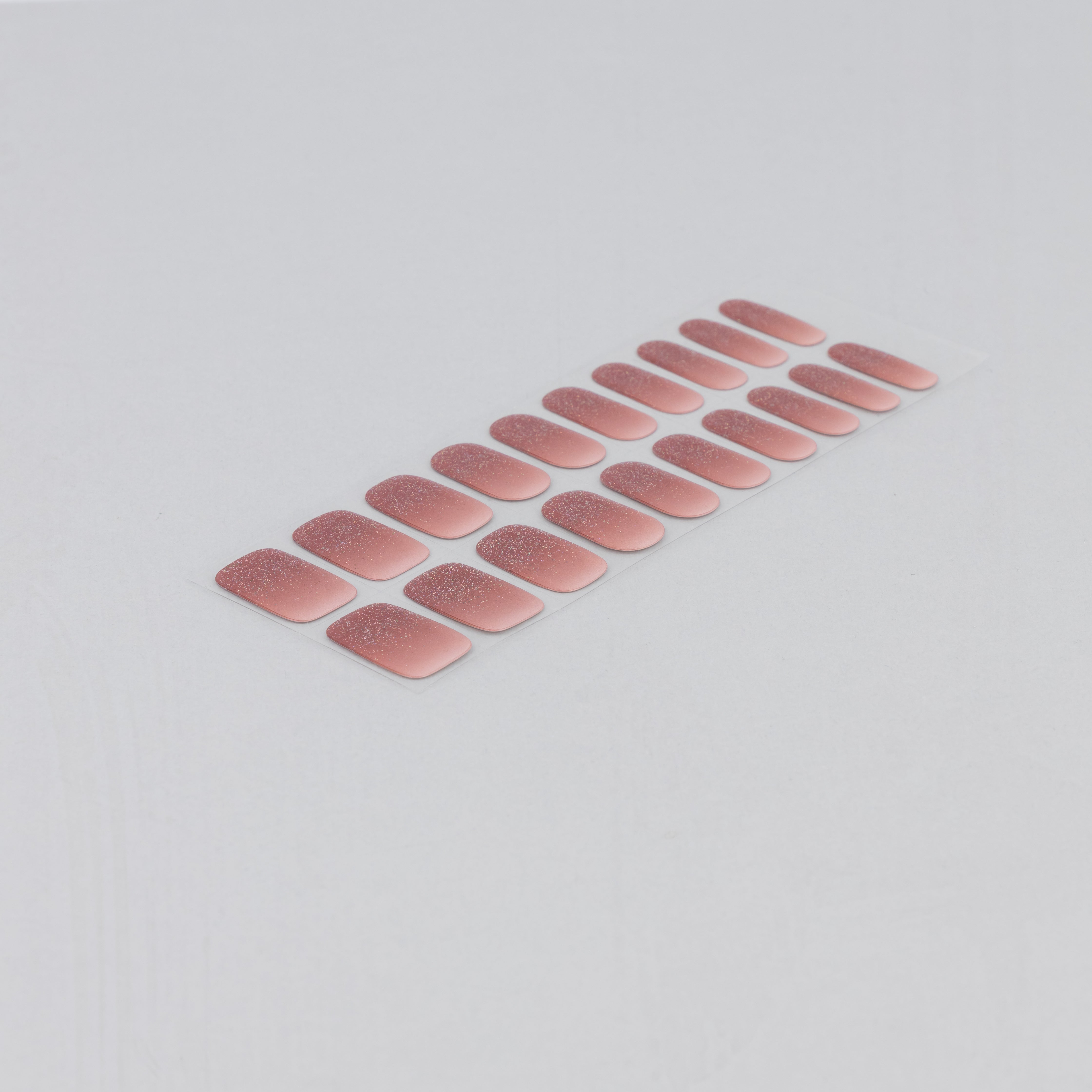 Champagne Sorbet Semi-cured UV Gel Fingernail wraps
