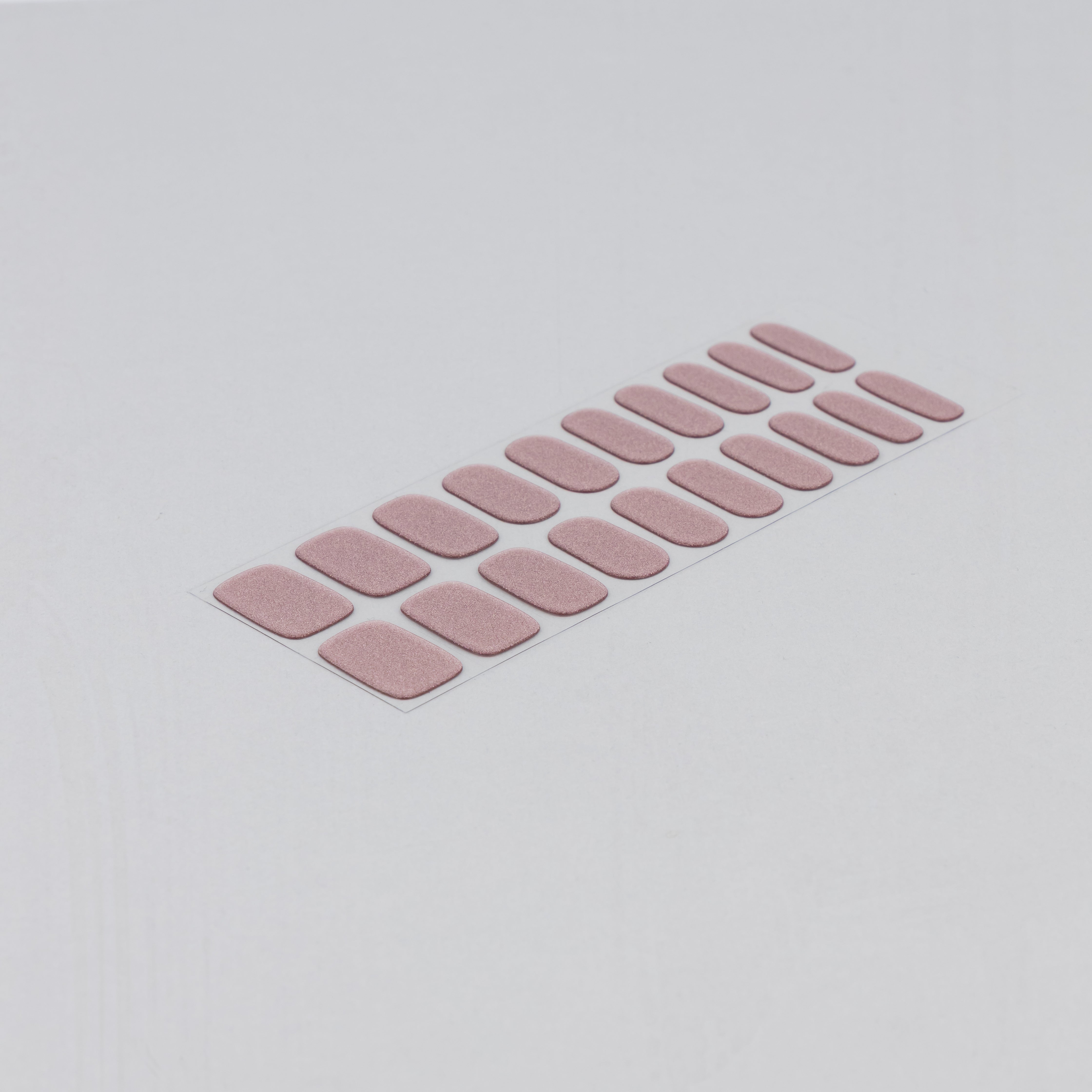 Rose Shimmer Semi-cured UV Gel Fingernail wraps