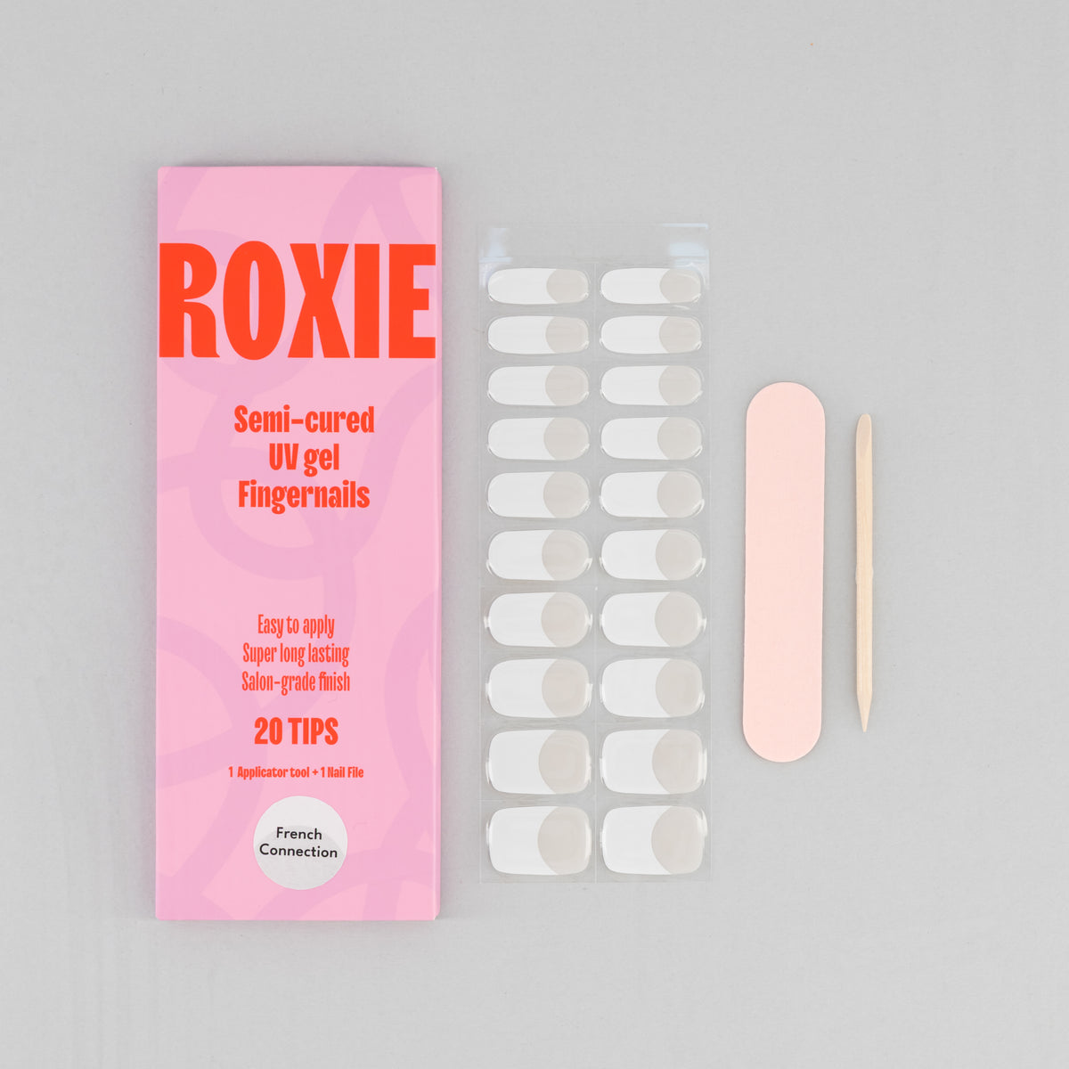 French Connection Semi-cured UV Gel Fingernail wraps