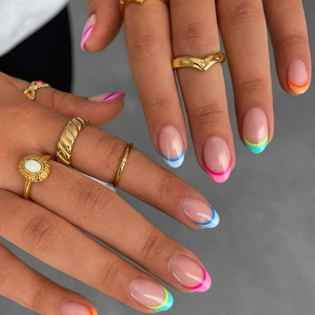 Pastel Pop Semi-cured UV Gel Fingernail wraps